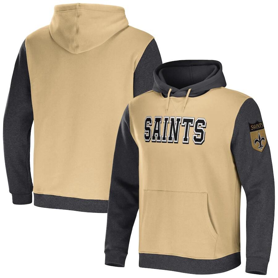 Men 2023 NFL New Orleans Saints grey Sweatshirt style 2->new orleans saints->NFL Jersey